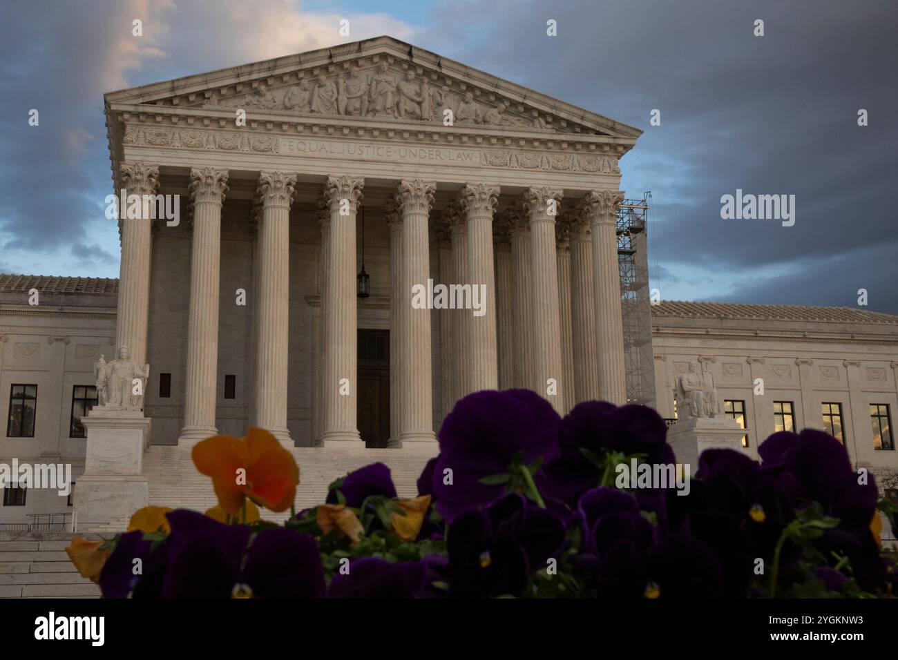 A view of the U.S. Supreme Court in the afternoon on November 07, 2024, in Washington, DC. The Supreme Court of the United States (SCOTUS) is the highest court in the federal judiciary of the United States. Stock Photo