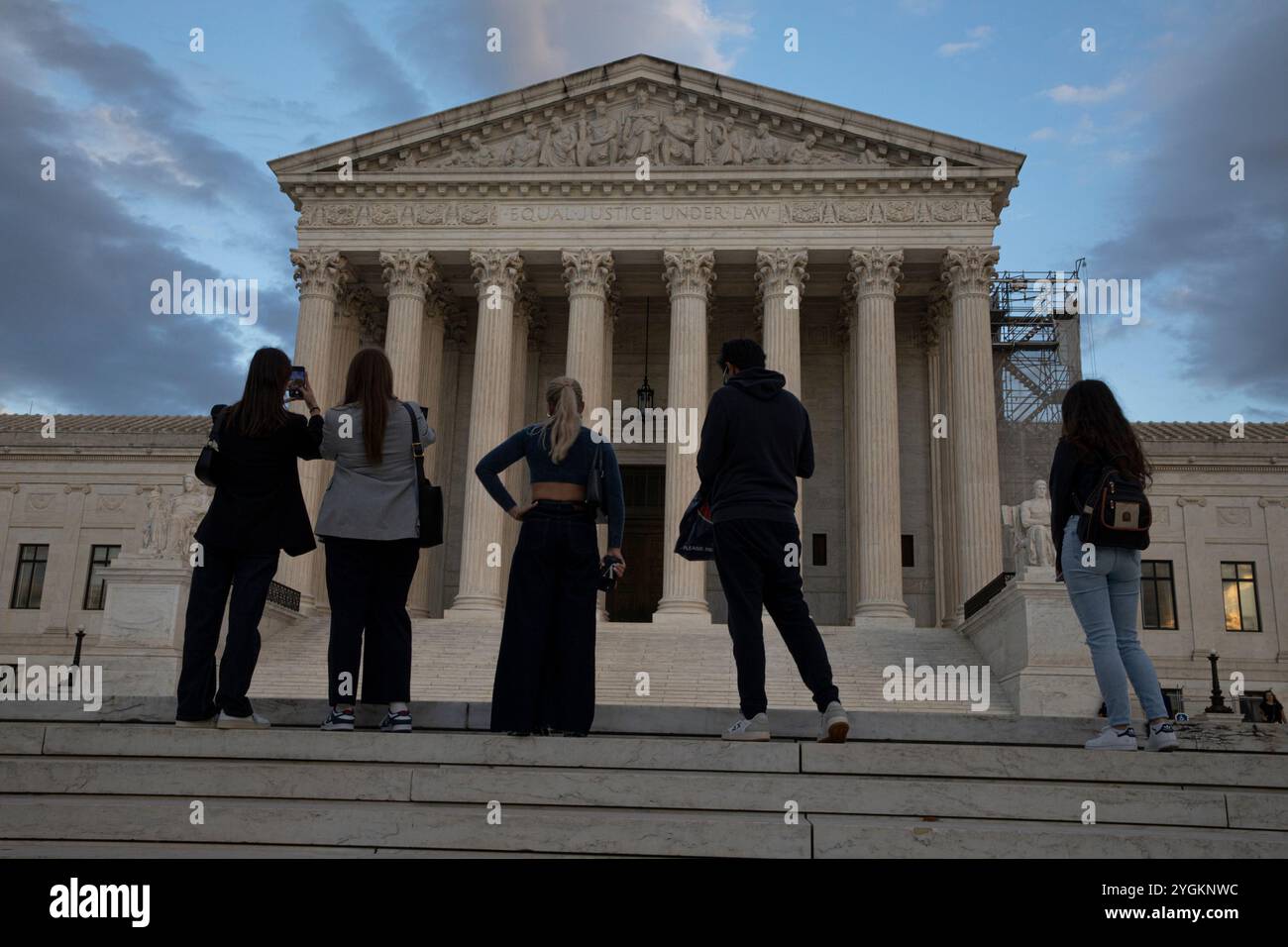 A view of the U.S. Supreme Court in the afternoon on November 07, 2024, in Washington, DC. The Supreme Court of the United States (SCOTUS) is the highest court in the federal judiciary of the United States. Stock Photo
