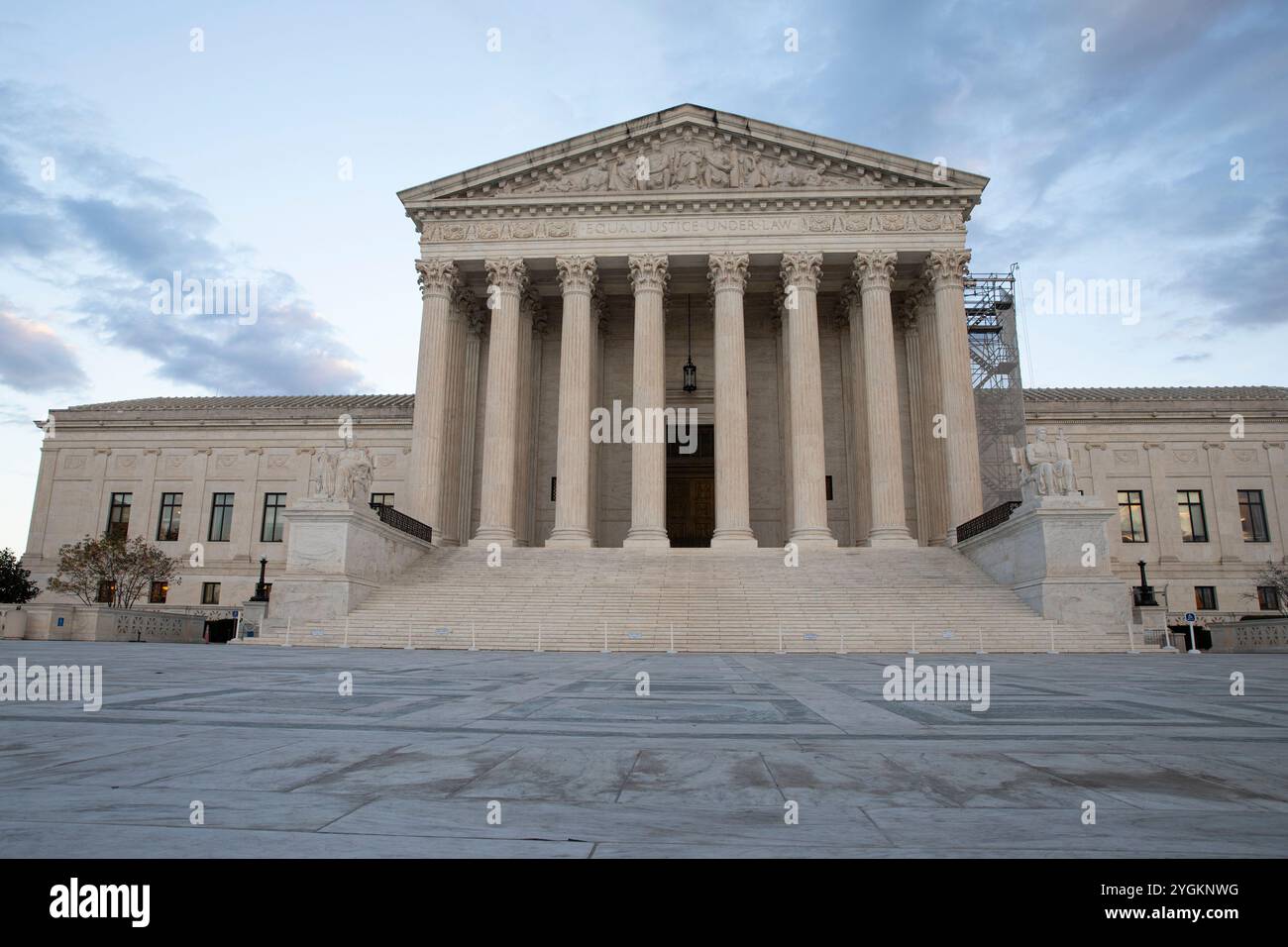 A view of the U.S. Supreme Court in the afternoon on November 07, 2024, in Washington, DC. The Supreme Court of the United States (SCOTUS) is the highest court in the federal judiciary of the United States. Stock Photo