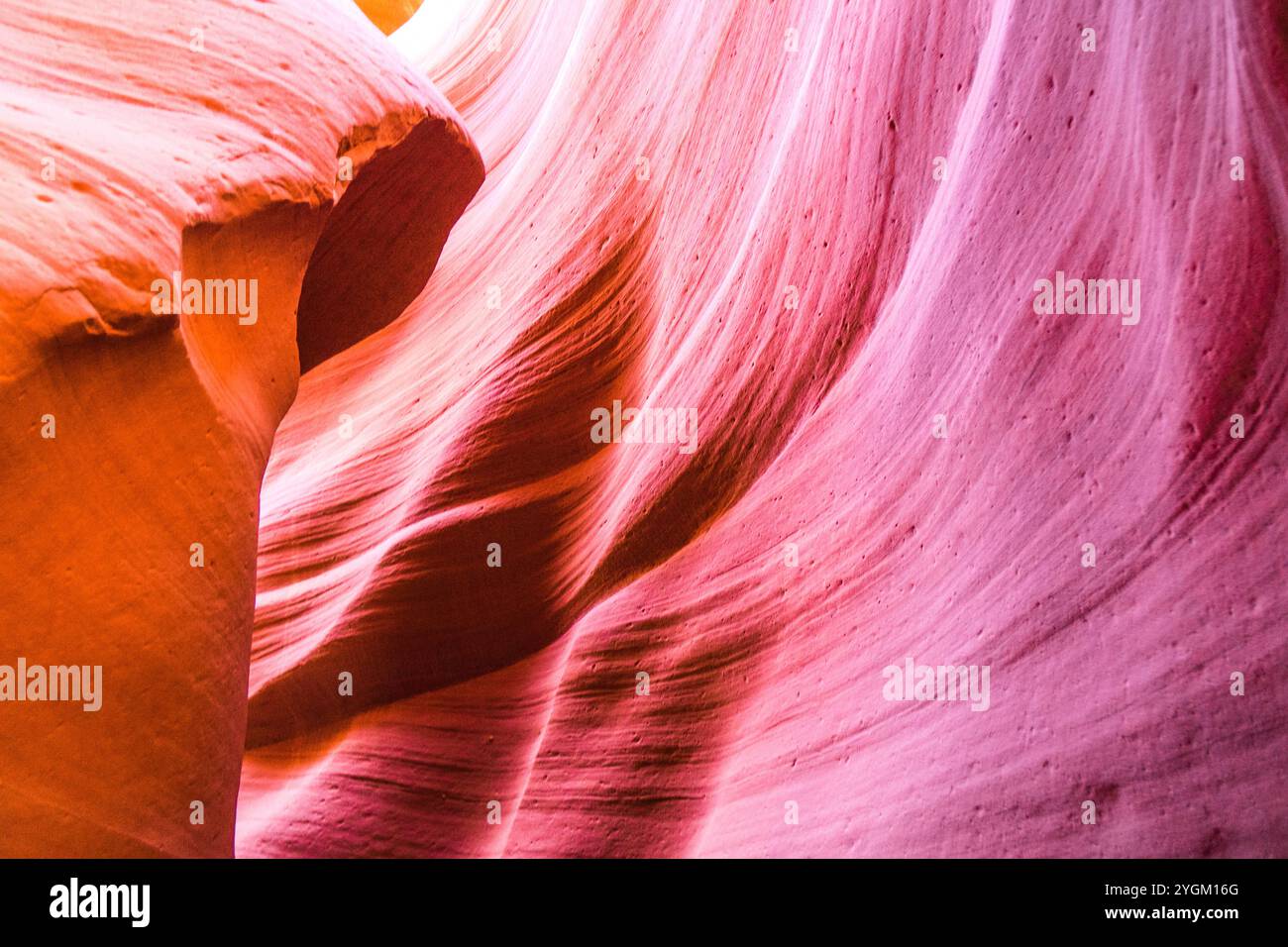 Beautiful view of Antelope Canyon sandstone formatio…
