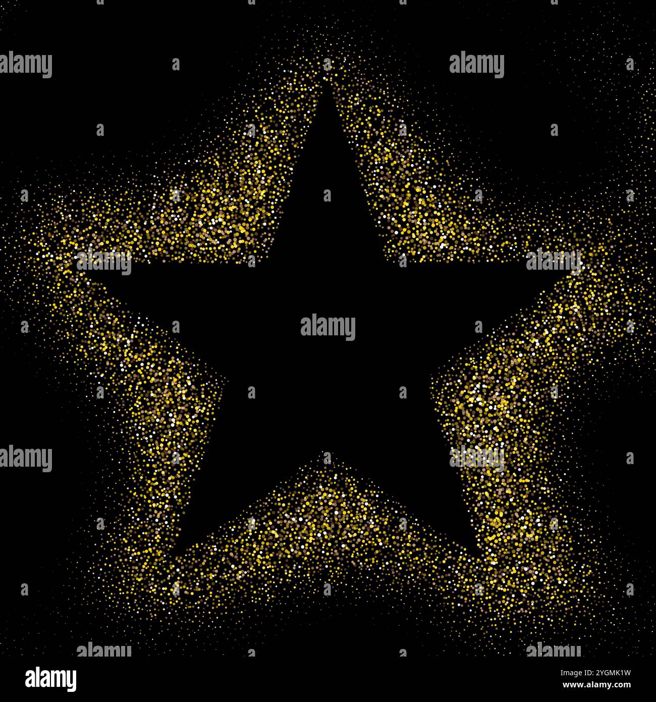 Christmas star background with a gold glittery design Stock Vector ...