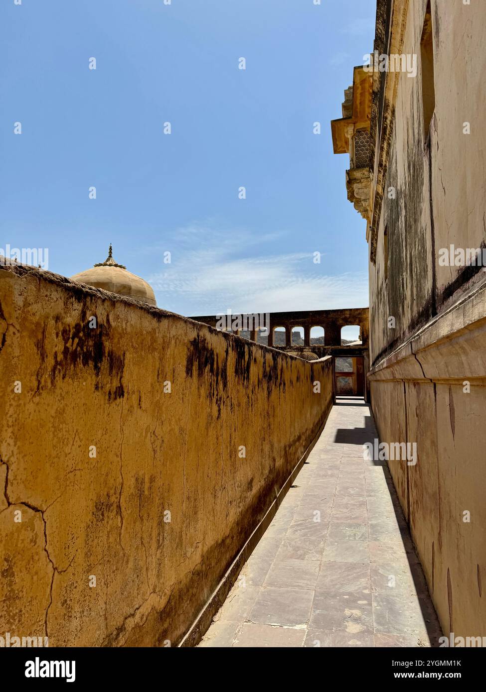 Amber (Amer) fort -  Unesco world heritage site , Jaipur , Rajasthan, India - Smartphone Captured Stock Image