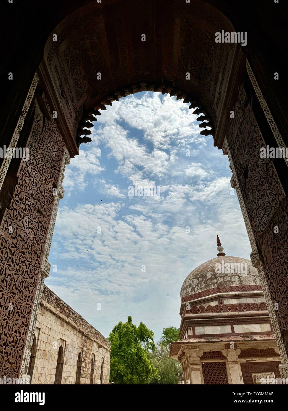 Qutub minar , Unesco world heritage site from the 12th century , Delhi , india - Smartphone Captured Stock Image