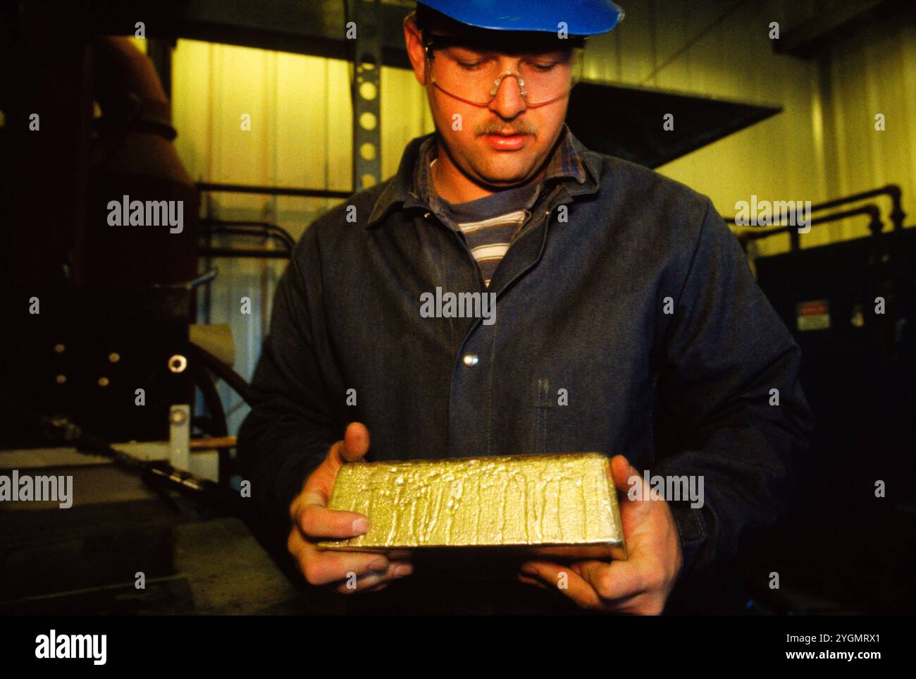 Gold refiner, Arizona, USA. Stock Photo