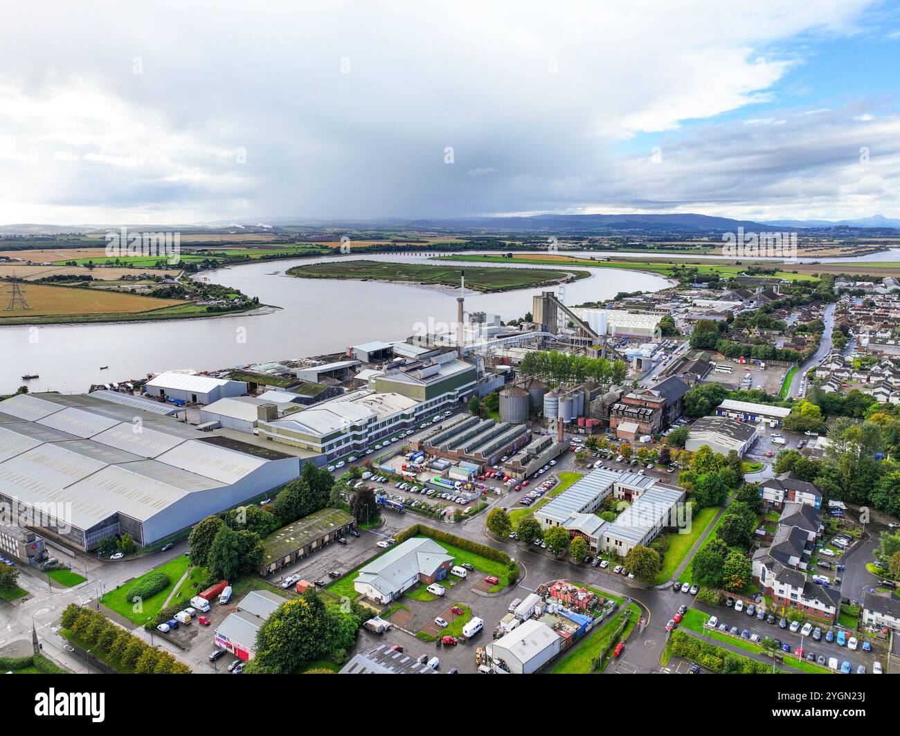 Aerial manufacturing view hi-res stock photography and images - Alamy
