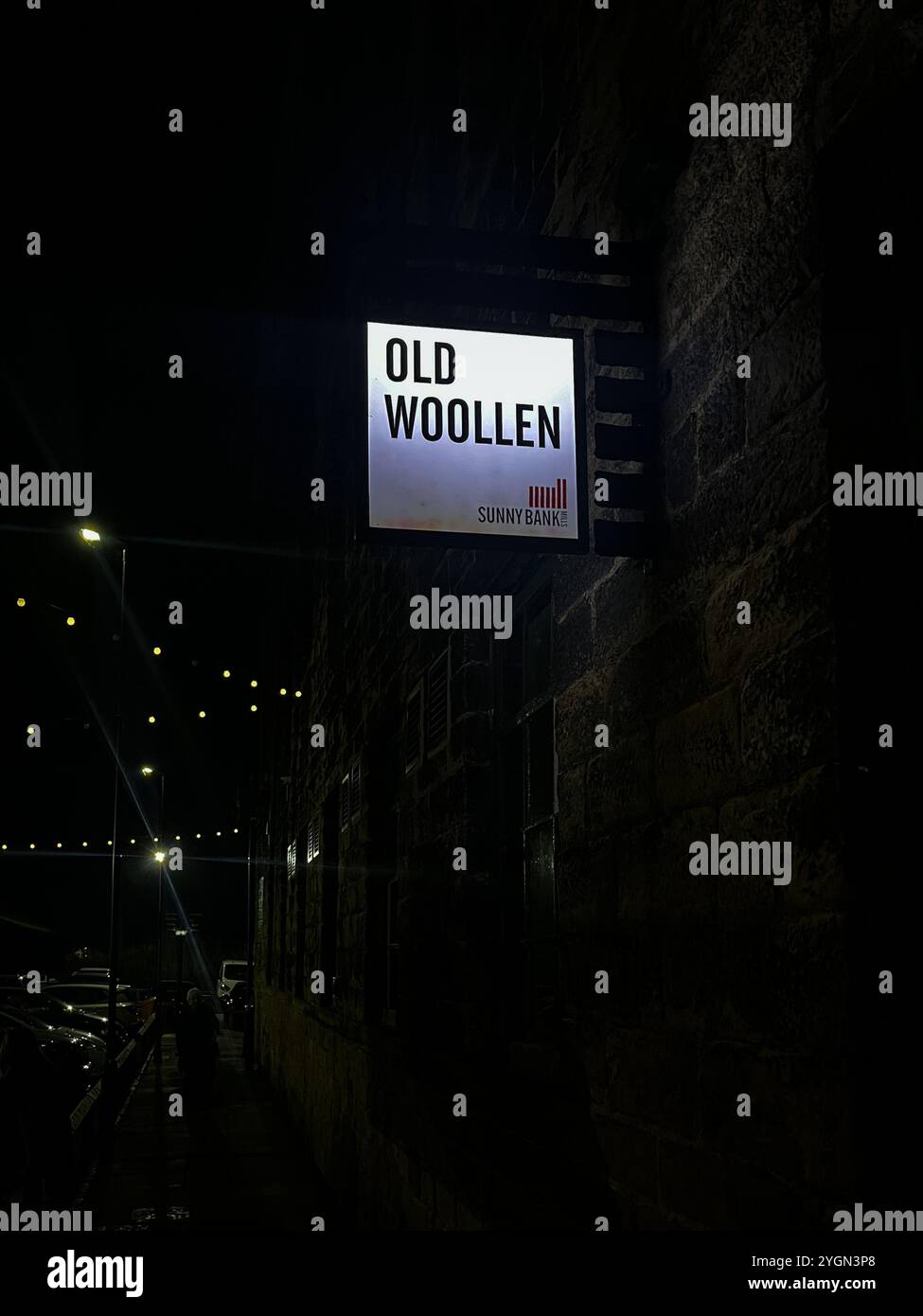 Old Woollen venue, Sunny Bank Mills, Farsley, Leeds, West Yorkshire, England, UK - Smartphone Captured Stock Image