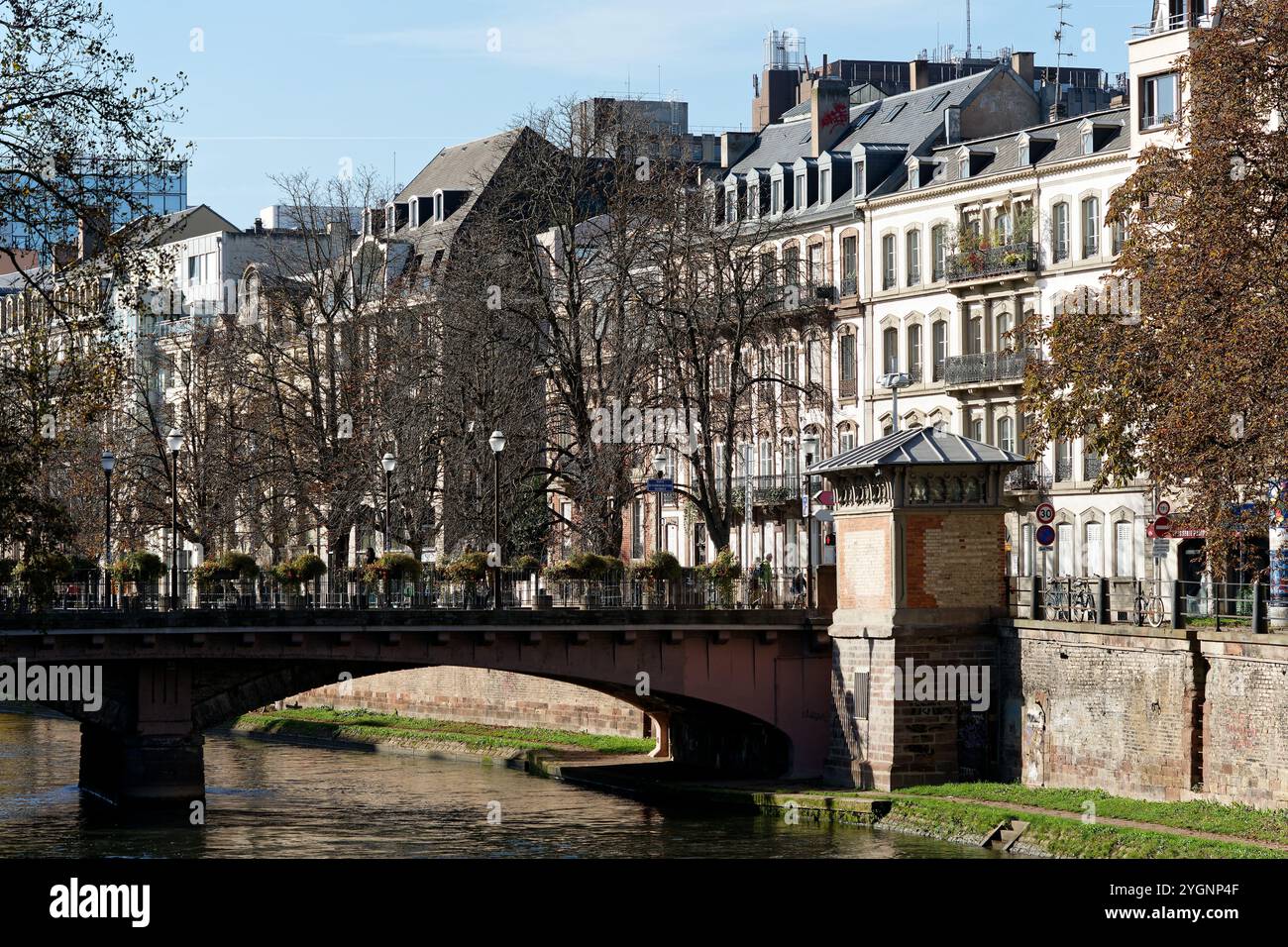 This alternative, detailed view of Strasbourg in Alsace, France ...