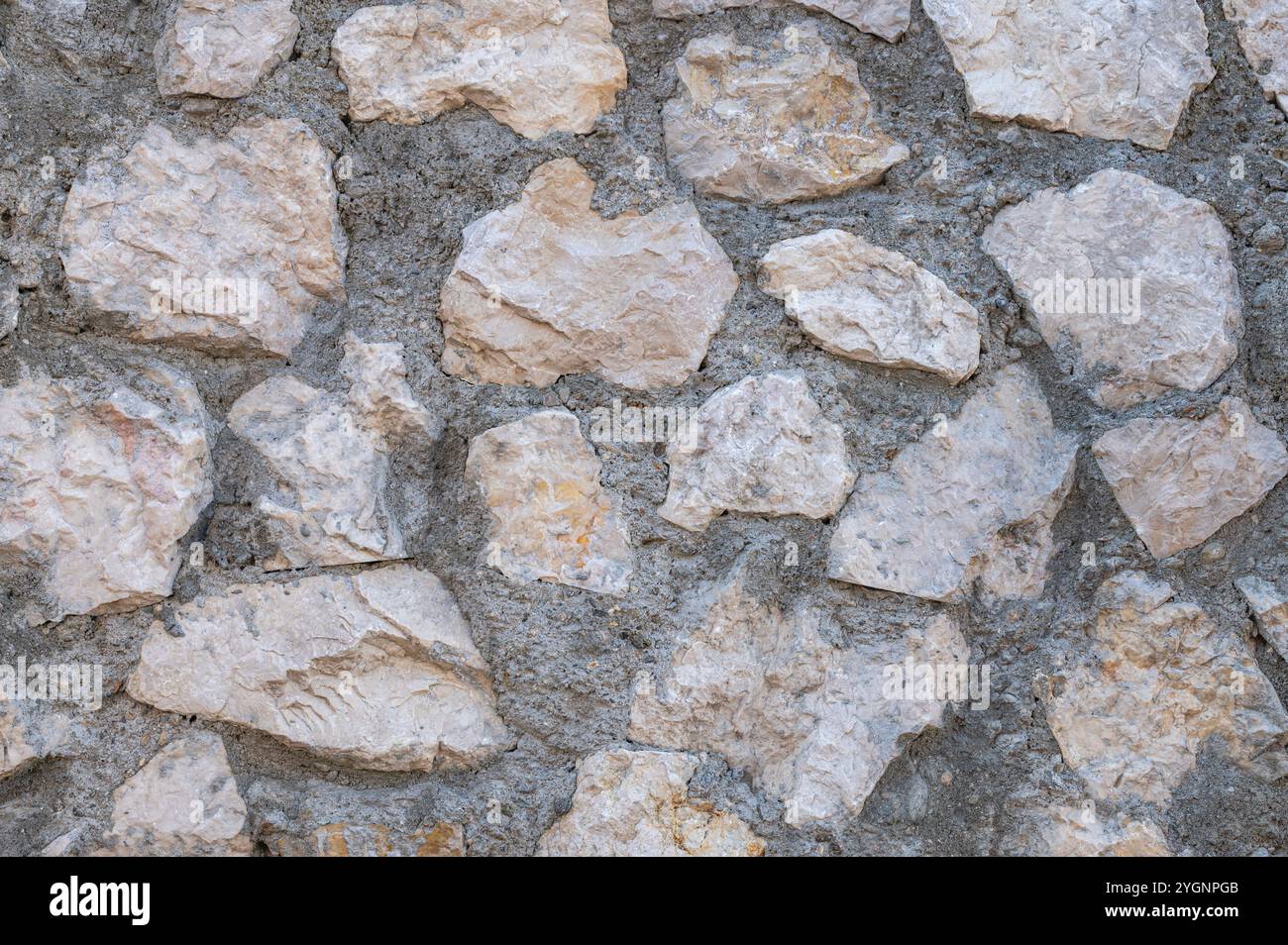 background with modern cement binder stone wall Stock Photo