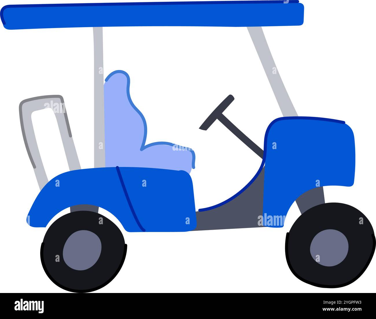 Cwheels Golf Cart Cartoon Vector Illustration Stock Vector Image Art Cwheels Golf Cart Cartoon Vector Illustration 2YGPFW3