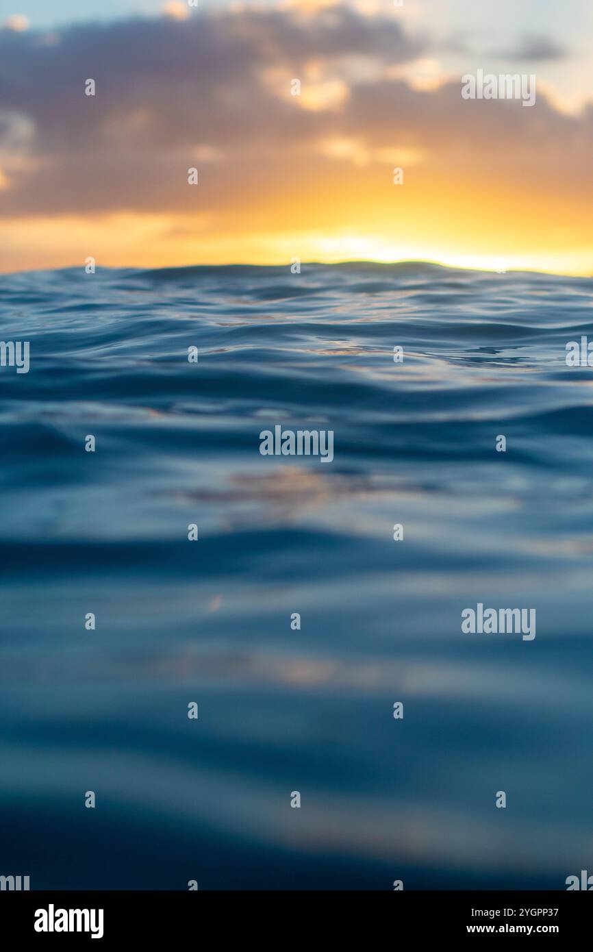 Serene empty beach gentle waves hi-res stock photography and images - Alamy