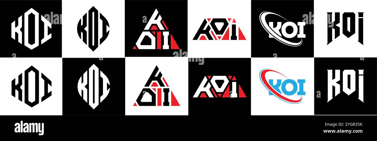 Koi Lettering Koi font hi-res stock photography and images - Alamy
