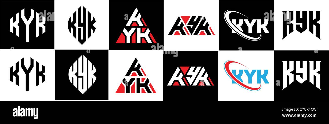 Kyk logo design hi-res stock photography and images - Alamy