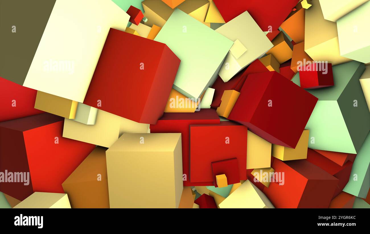 Abstract cubes background transition 3d hi-res stock photography and ...