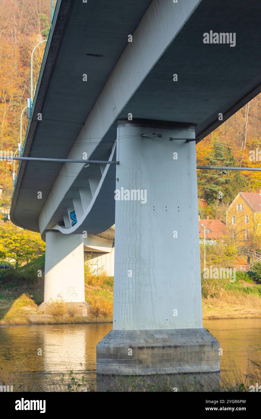 Elbbrücke in Bad Schandau gesperrt. Die Elbbrücke in Bad Schandau B 172 ...