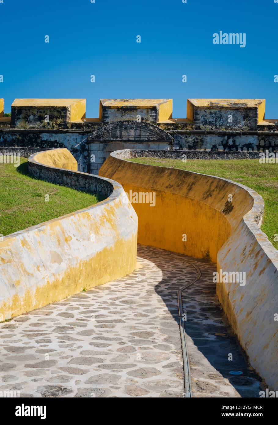 Fort of San Jose el Alto in Campeche, Mexico. Stock Photo