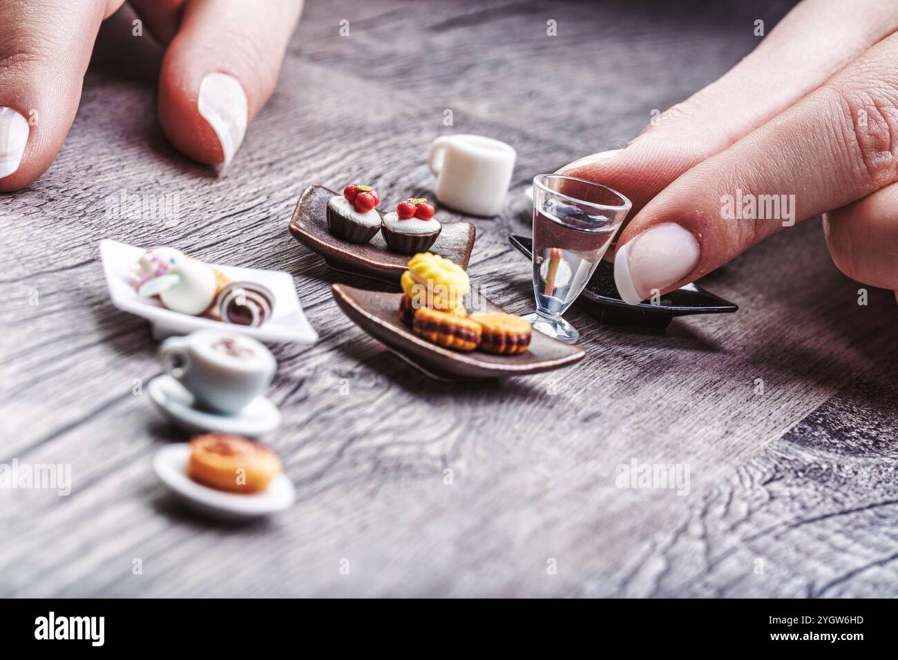 Small servings symbolize the challenge of dietary discipline. For those ...