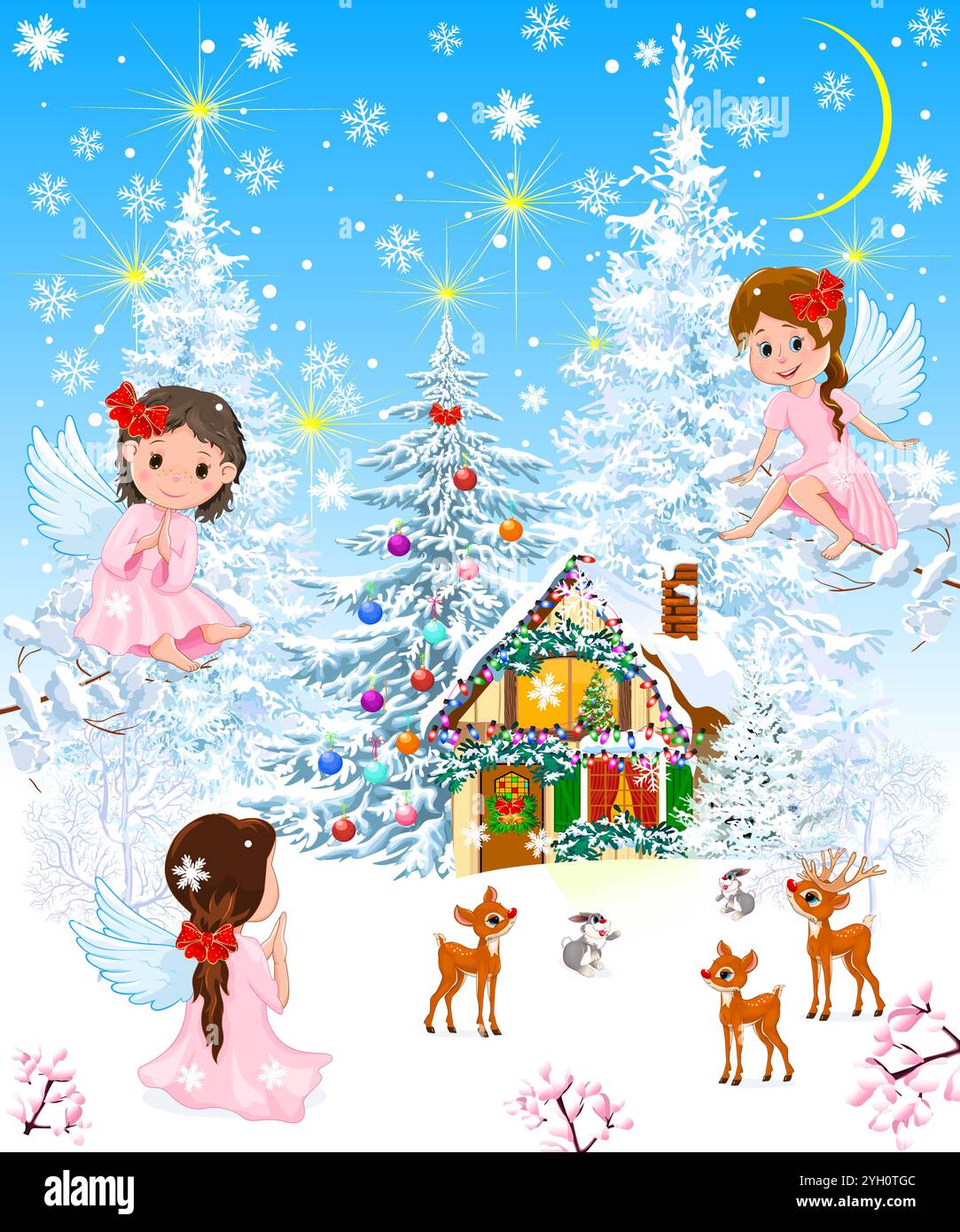 Christmas angel christmas fairy Stock Vector Images - Alamy, image size:1083x1390