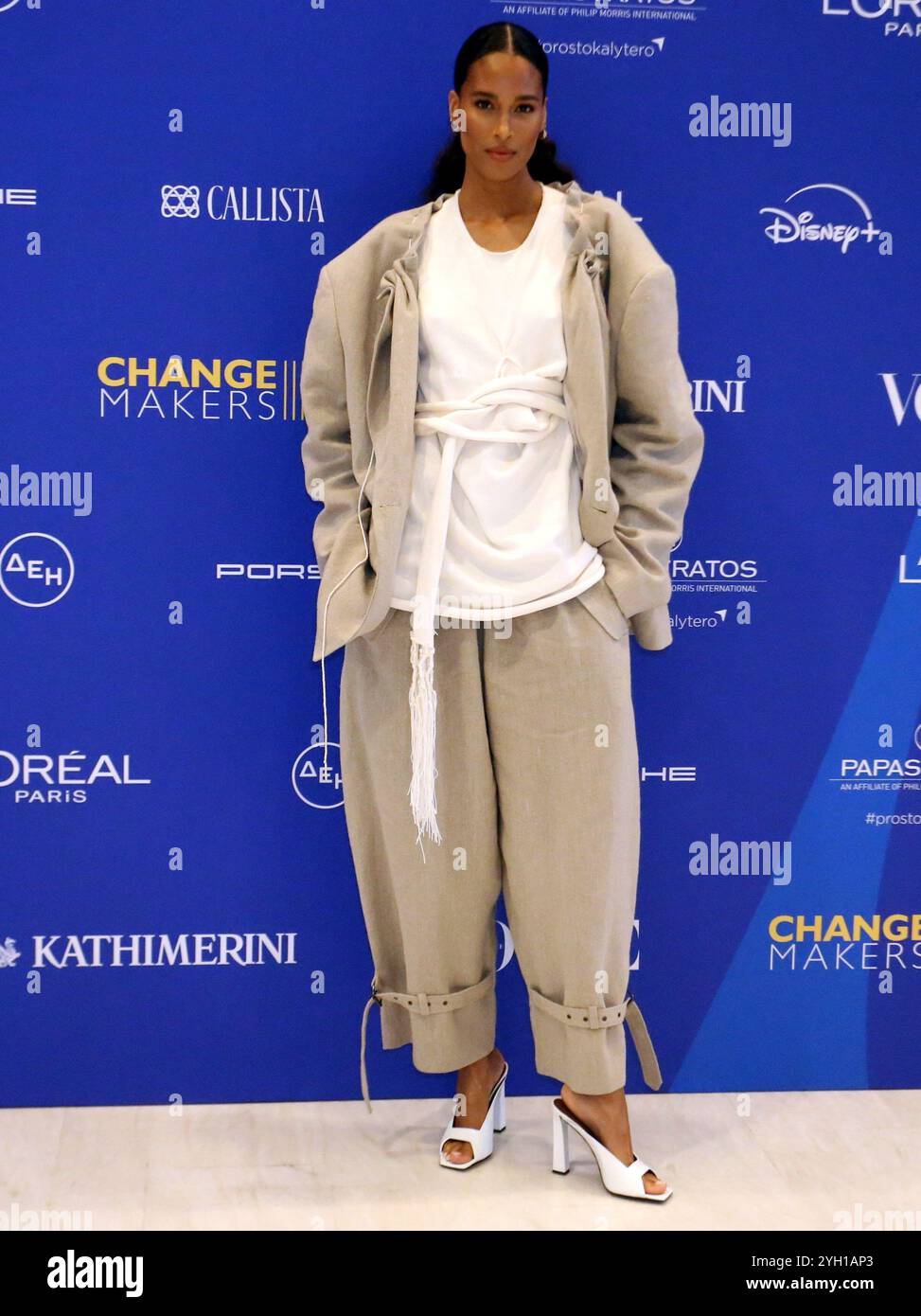 Fashion model CINDY BRUNA attends at Vogue conference in Athens.Vogue Greece presents the third edition of Vogue Change Makers at the Athens Concert Hall. Stock Photo