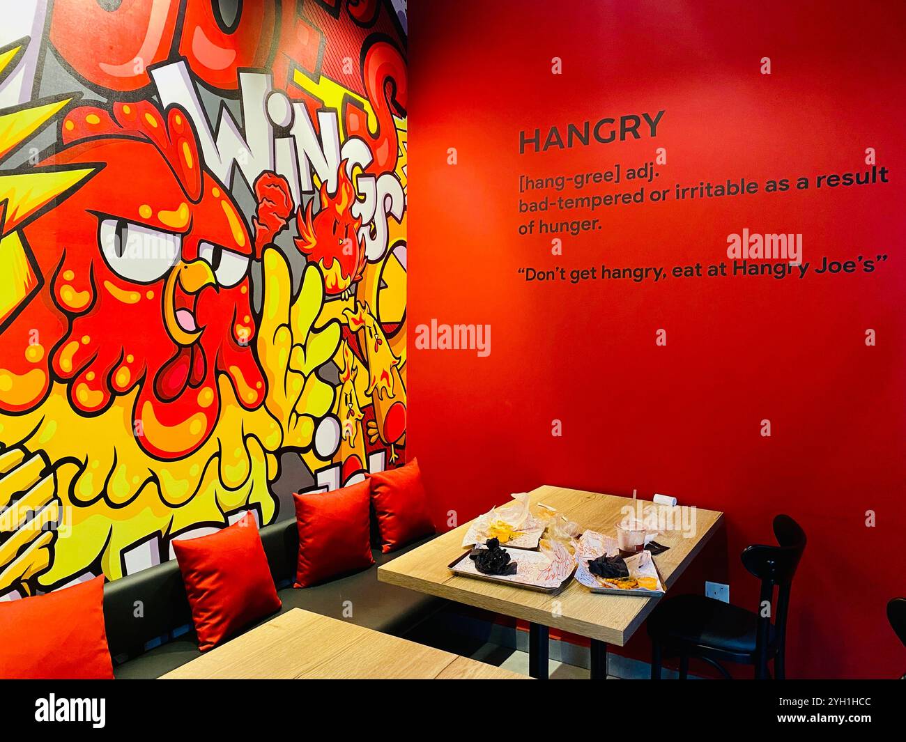 hangry Joes dubai - Smartphone Captured Stock Image