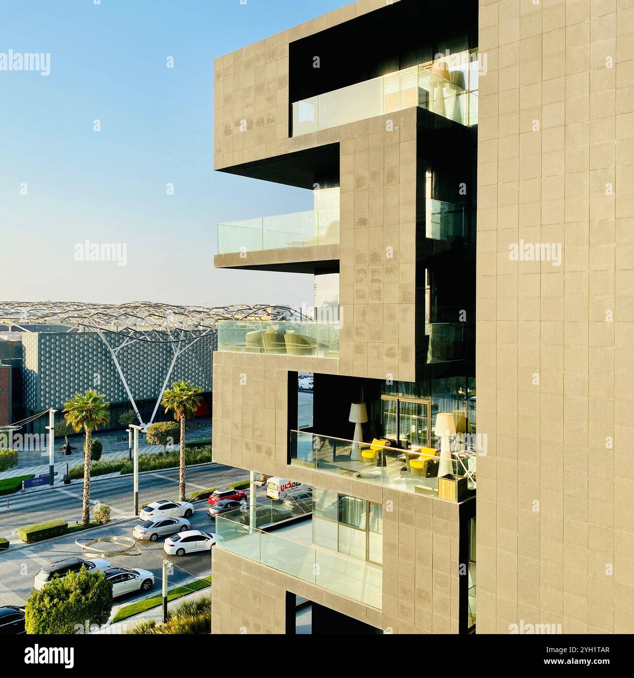 city walk building dubai - Smartphone Captured Stock Image