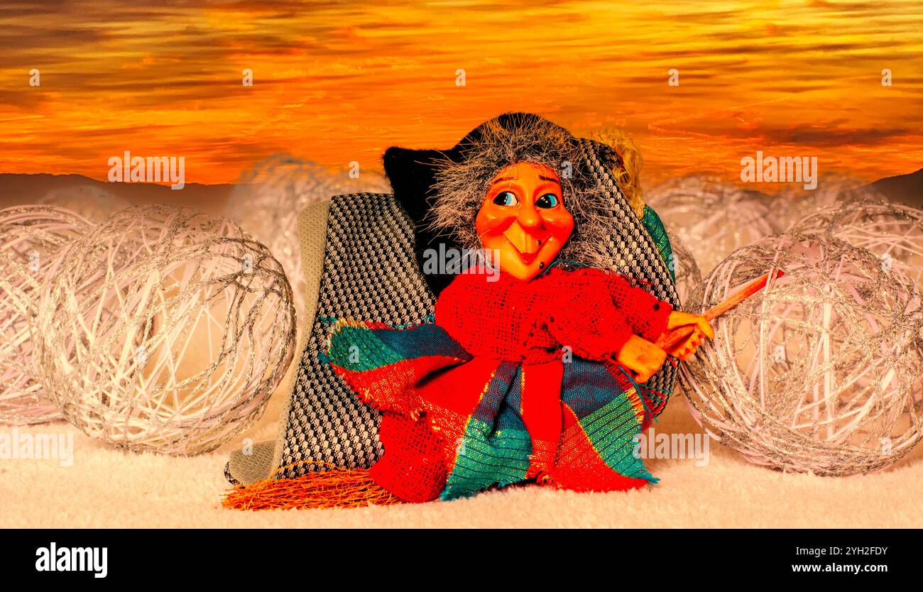 Before night falls, Befana takes flight to bring gifts to children all ...