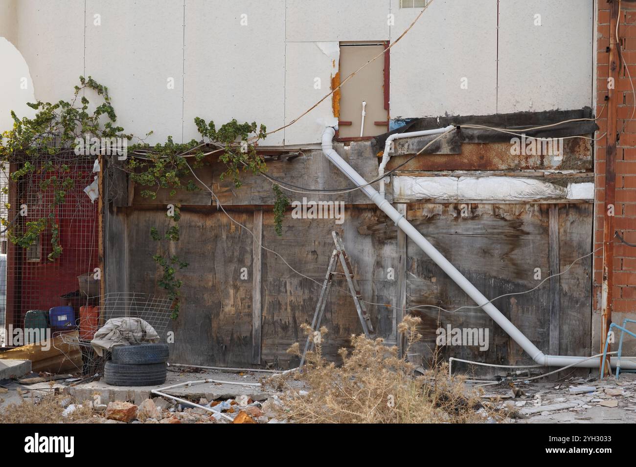 Cutout of an abandoned industrial quarter. Stock Photo