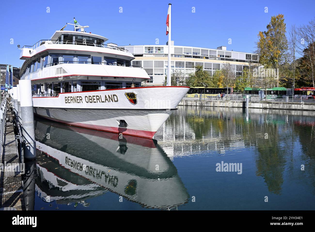 Motor vessel Bernese Oberland, Thun, Switzerland, Europe Stock Photo