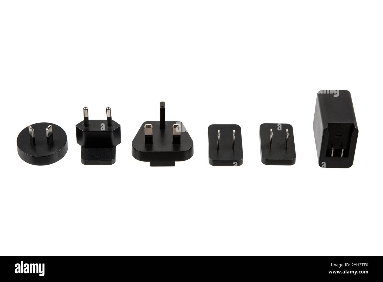 A set of international power plug adapters and a power adapter