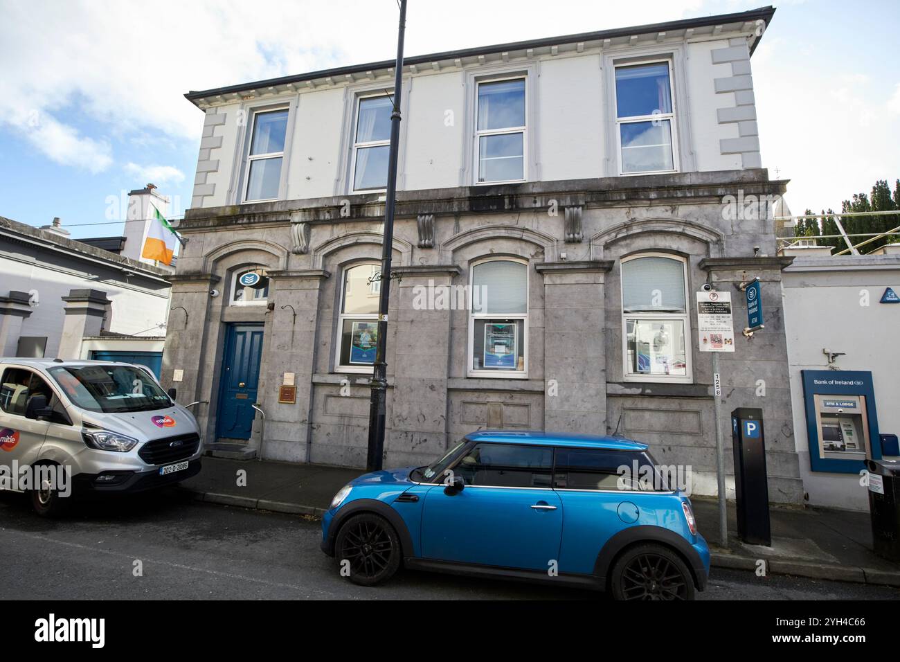 bank of ireland building main street ballinrobe, county mayo, republic of ireland Stock Photo