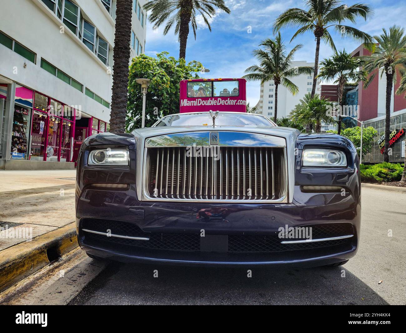 Miami Beach, Florida USA - June 8, 2024: 2014 Rolls-Royce Wraith luxury ...