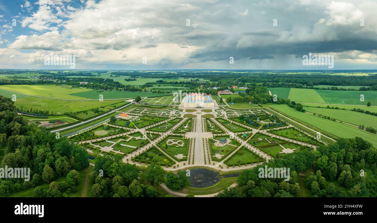 Aerial view rundale palace hi-res stock photography and images - Alamy