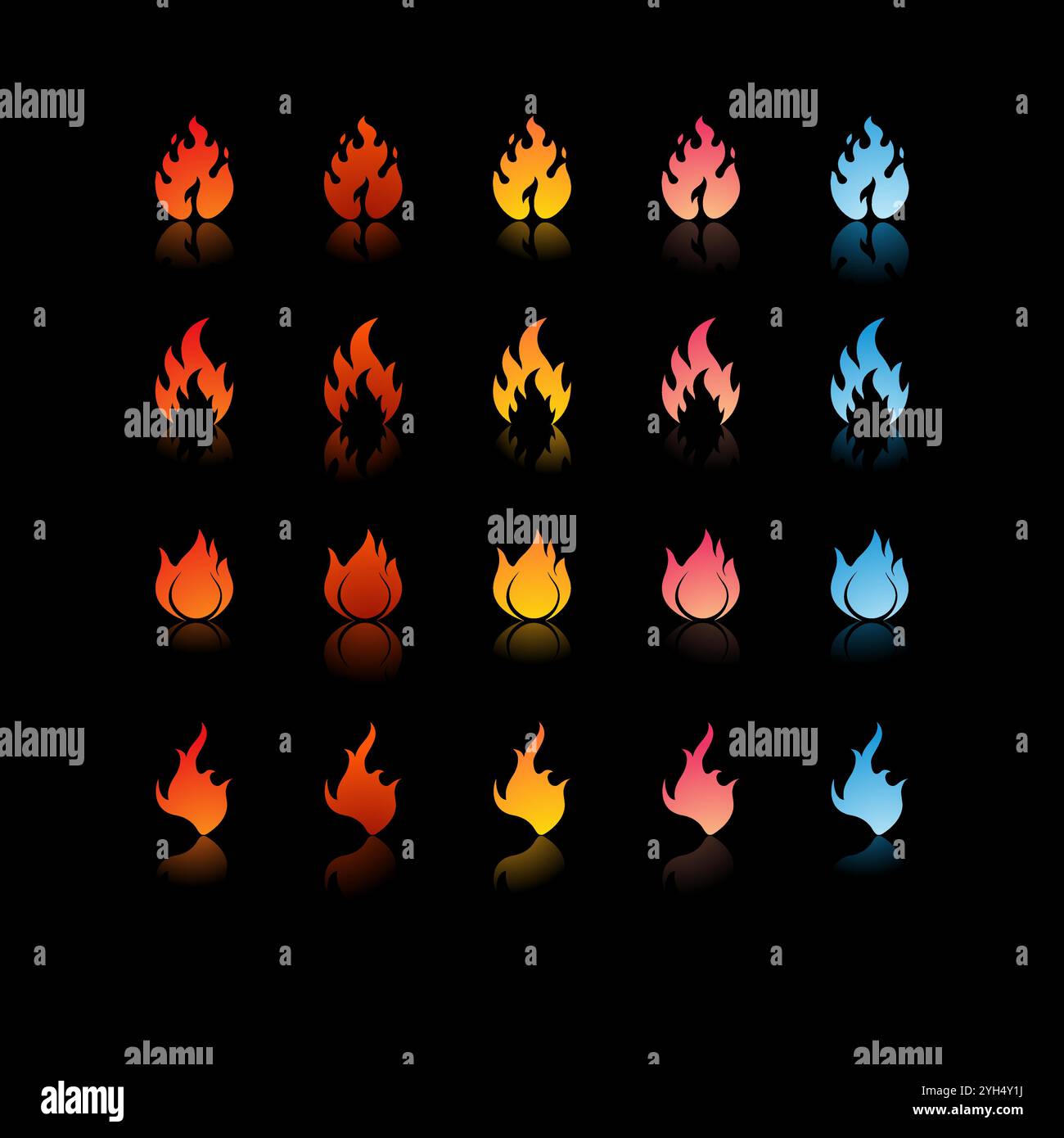 Fire visuals Stock Vector Images - Alamy