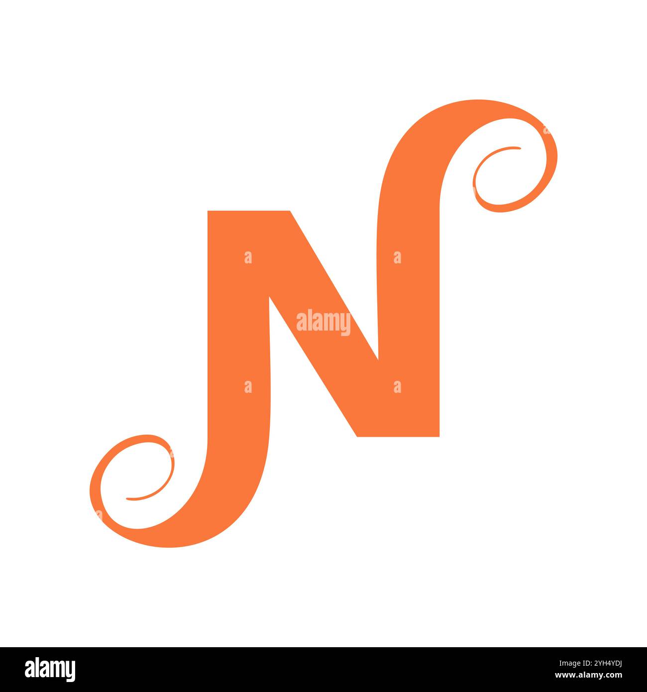 Initial Letter N Logo Design Stock Vector Image & Art - Alamy