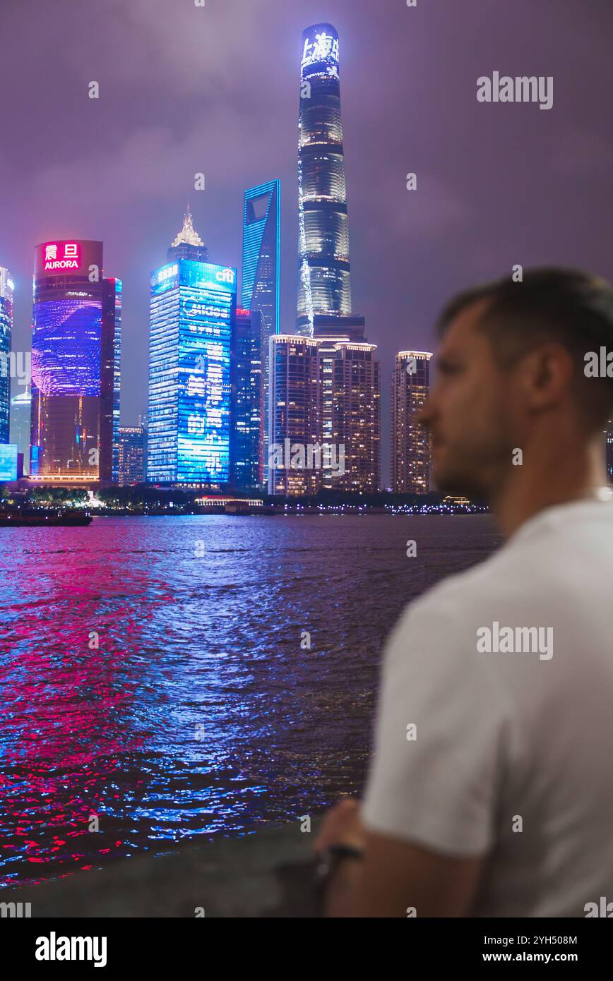 Stunning night view shanghai hi-res stock photography and images - Alamy