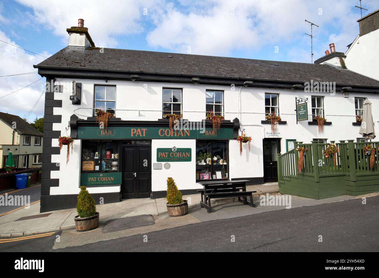 pat cohans bar pub restaurant restored to replicate the pub in the film the quiet man cong, county mayo, republic of ireland Stock Photo