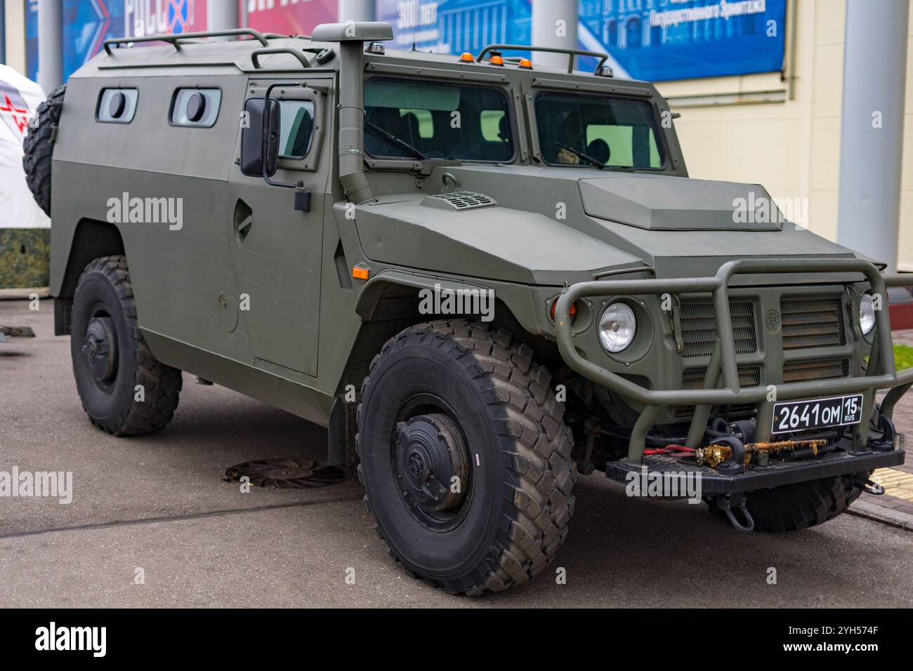 Russian armored car Tiger Stock Photo - Alamy