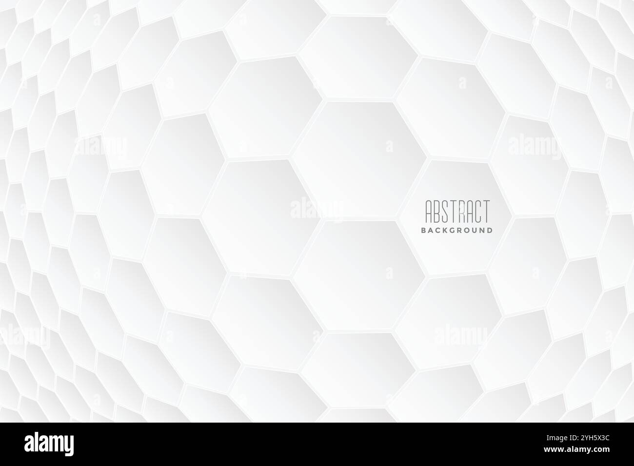 abstract hexagonal 3d shapes white background Stock Vector Image & Art ...