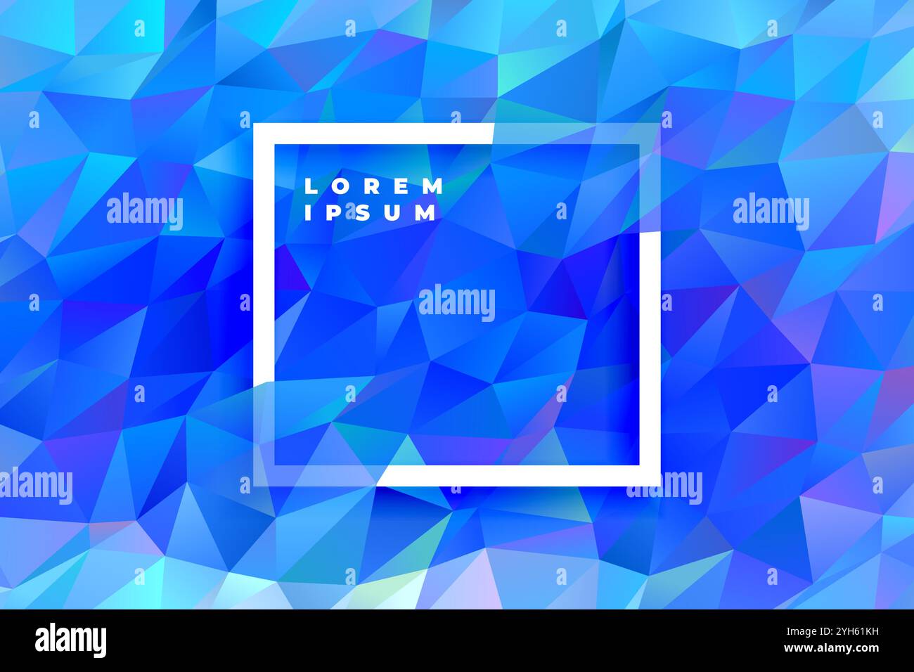 abstract blue low poly triangle background Stock Vector Image & Art - Alamy