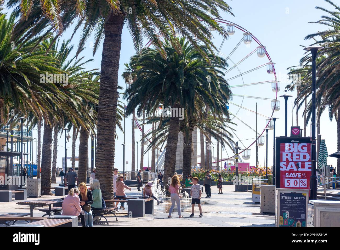 Moseley Square, Glenelg, Adelaide, South Australia, Australia Stock Photo