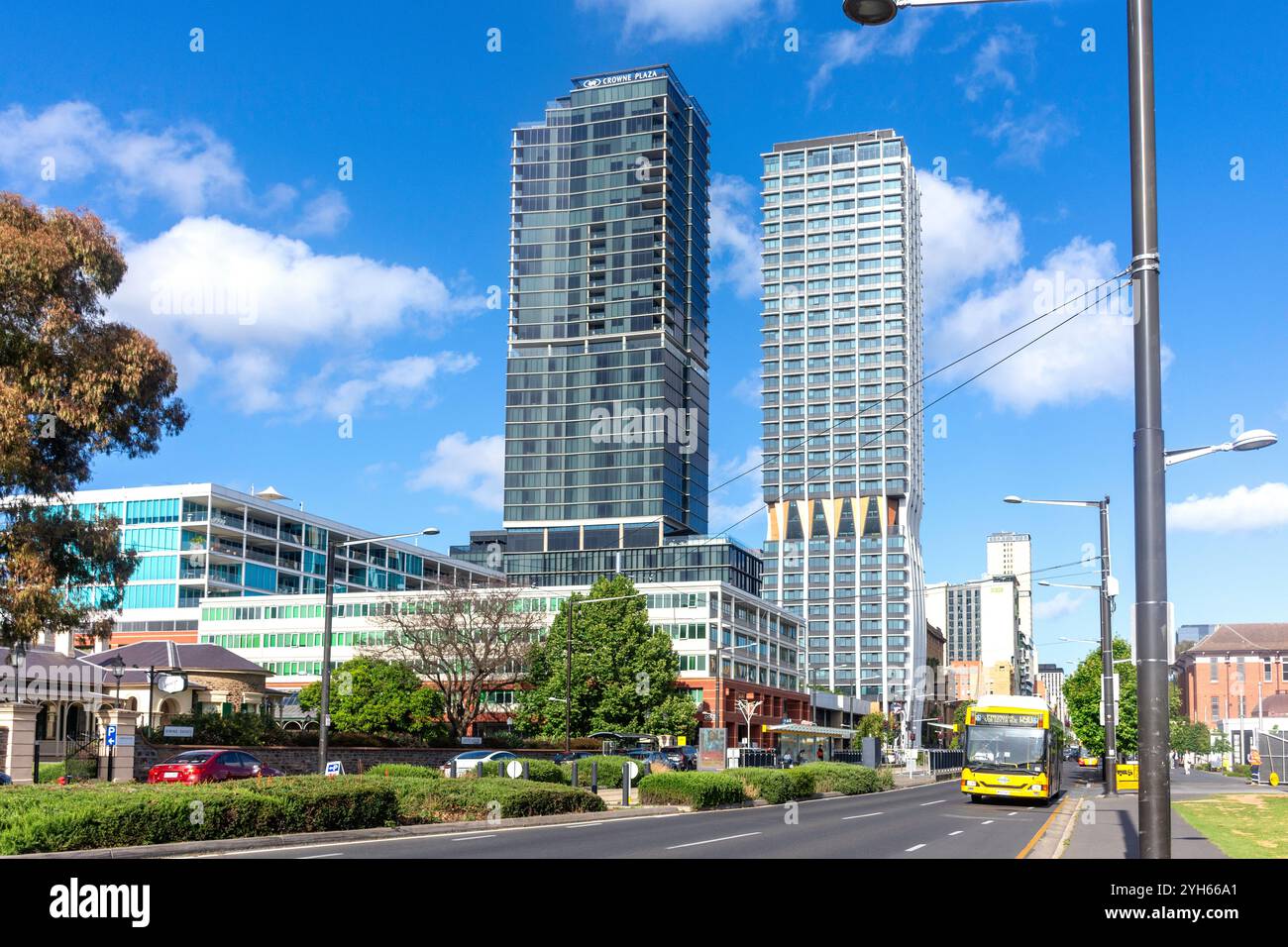 Street scene, North Terrace, Adelaide, South Australia, Australia Stock Photo