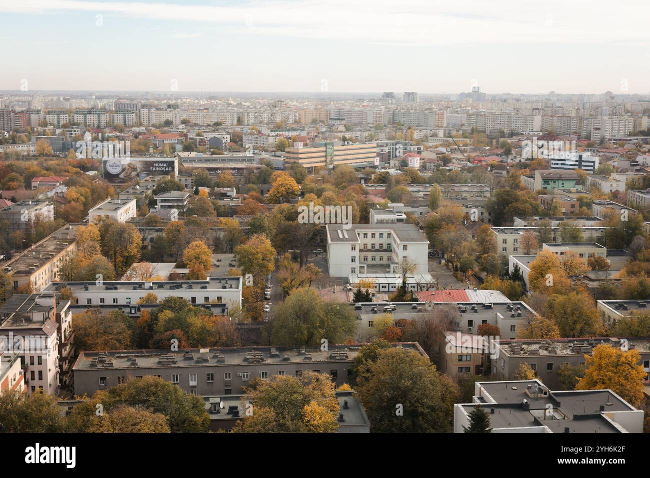 Bucharest, Romania - November 4, 2024: Overview of Floreasca area in ...