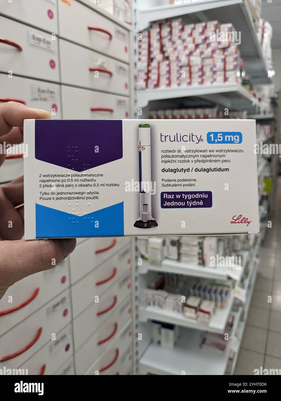 Prague,Czech republic June 22 2024box of TRULICITY 1,5 mg Eli lilly