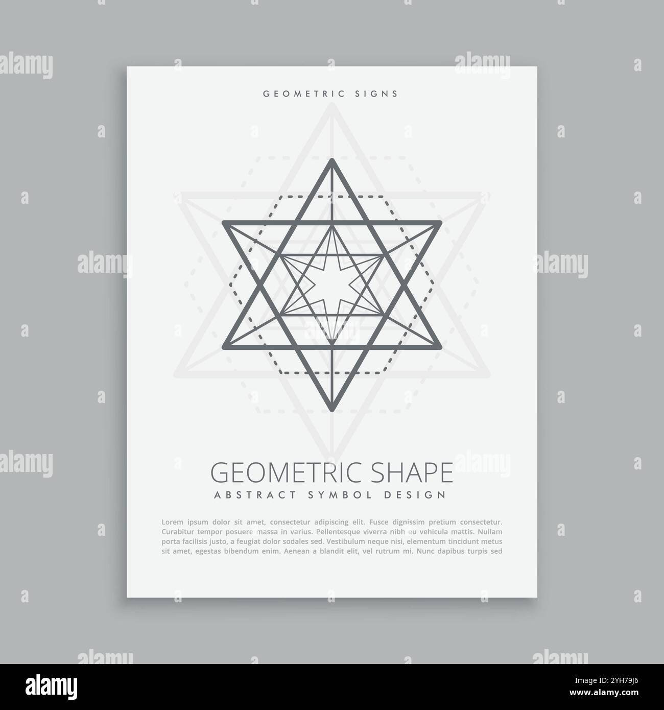 sacred geometry lineart shape poster flyer Stock Vector Image & Art - Alamy
