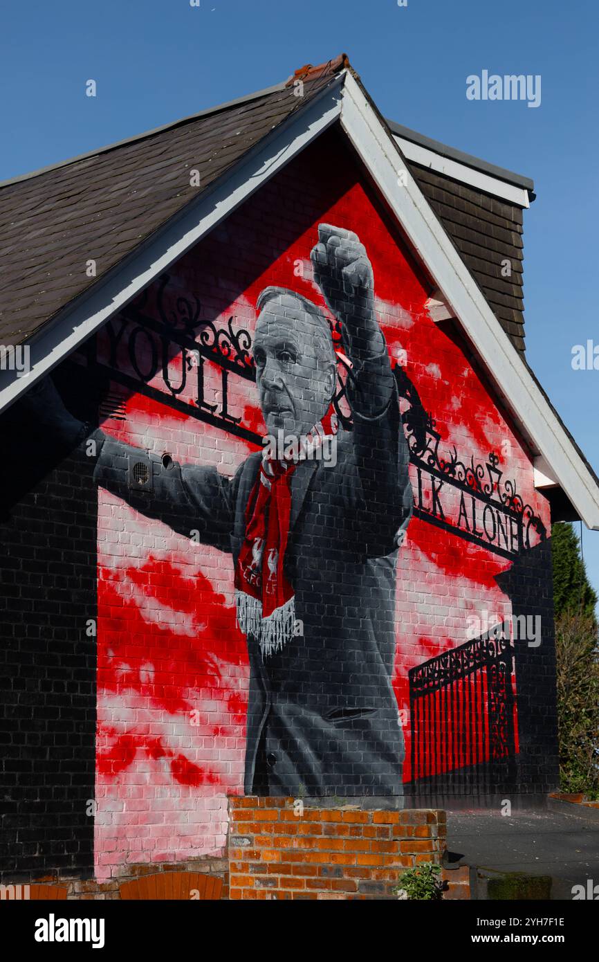 Fankiko Liverpool FC Club et Shankly Gates 5 Pièces pour Peinture sur Toile 60''Wx32''H Artwork-02