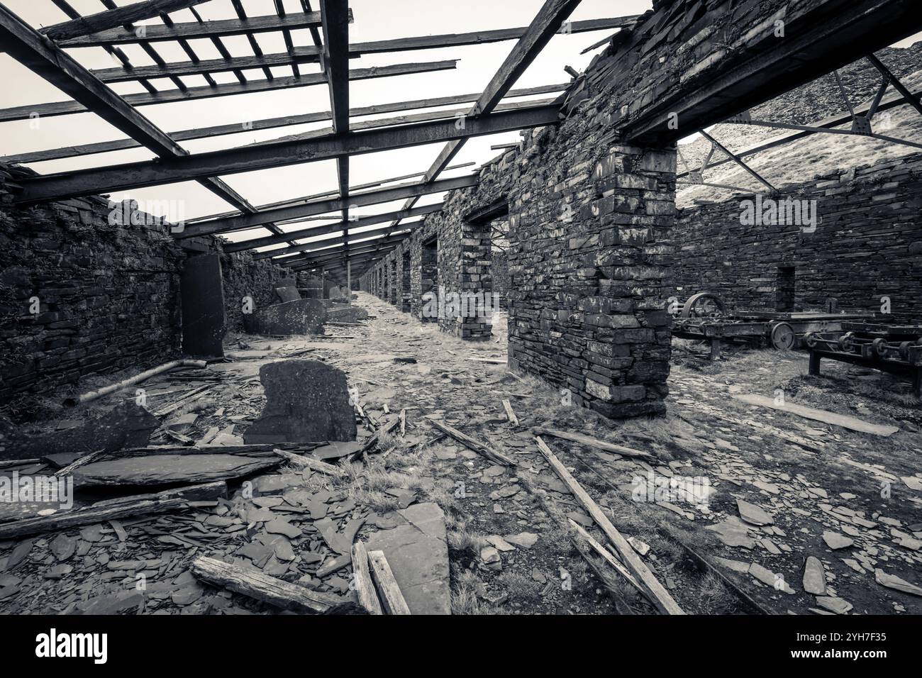 Dinorwic Slate Quarry, Gywnedd, Wales Stock Photo