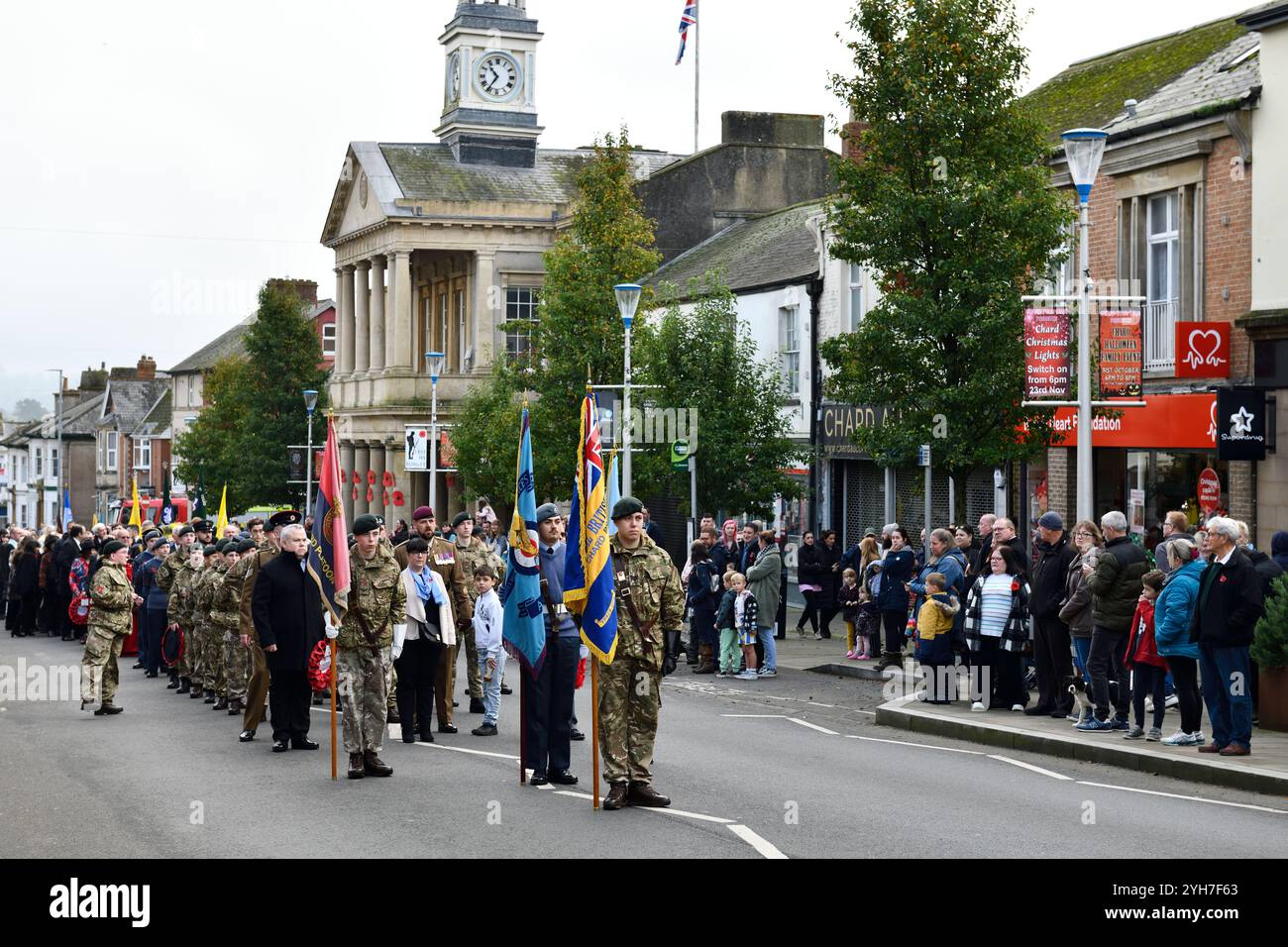 Remembrance Parade at Chard Somerset England uk 10/11/2024 Credit: Melvin Green / Alamy Live News Stock Photo