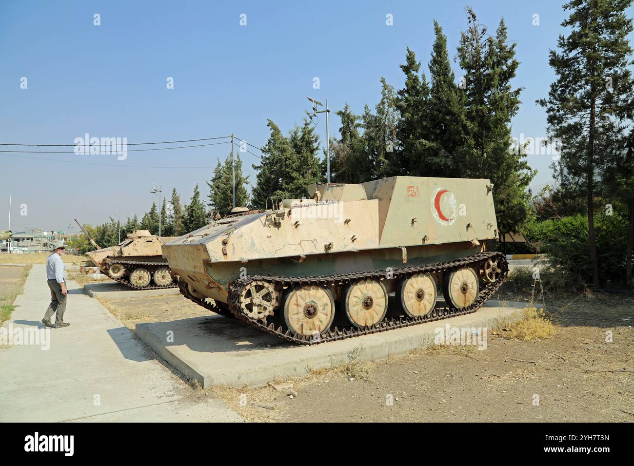 Tourist at the museum in Halabja Stock Photo