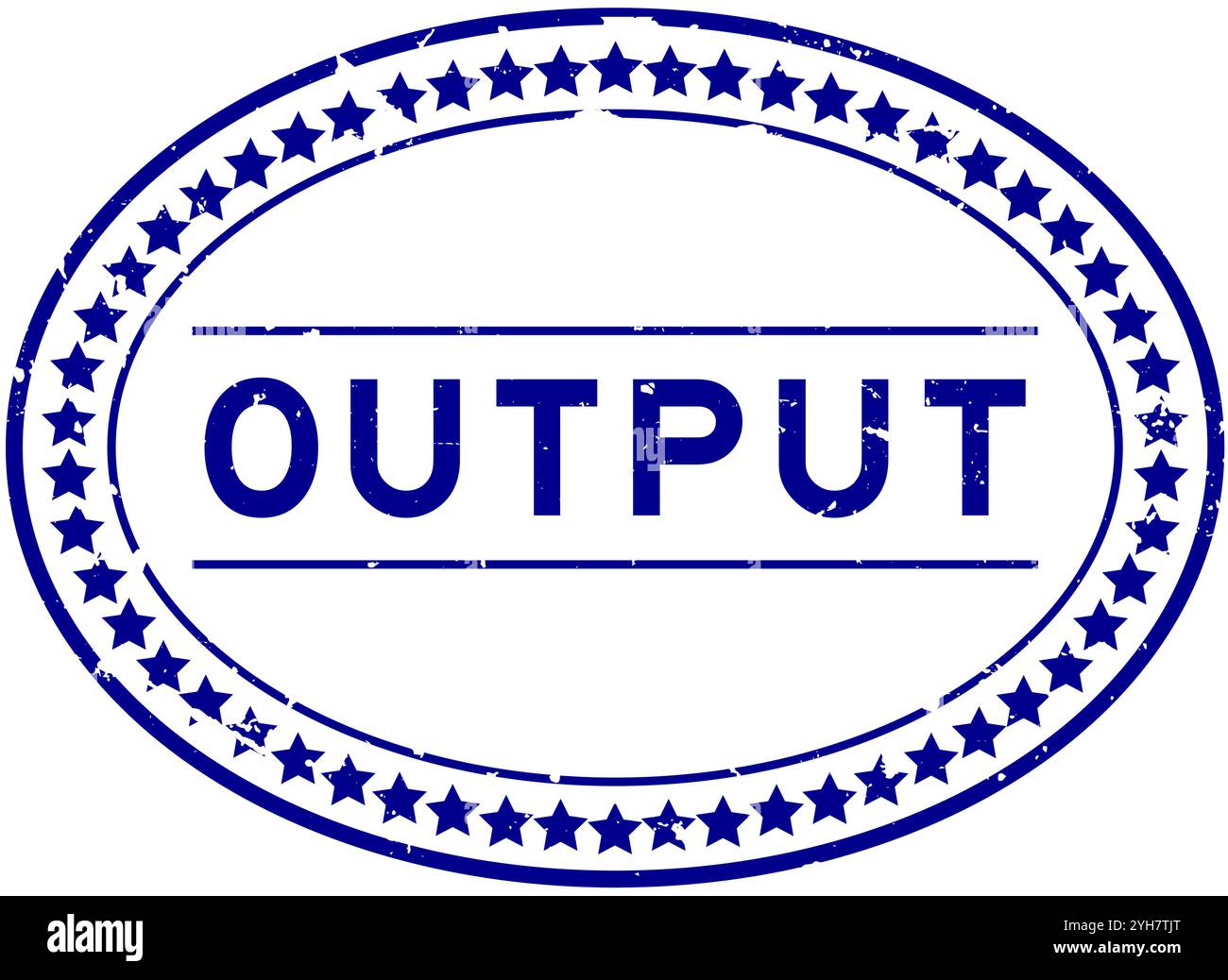 Output Sign Blue Blue oval performance Stock Vector Images - Alamy
