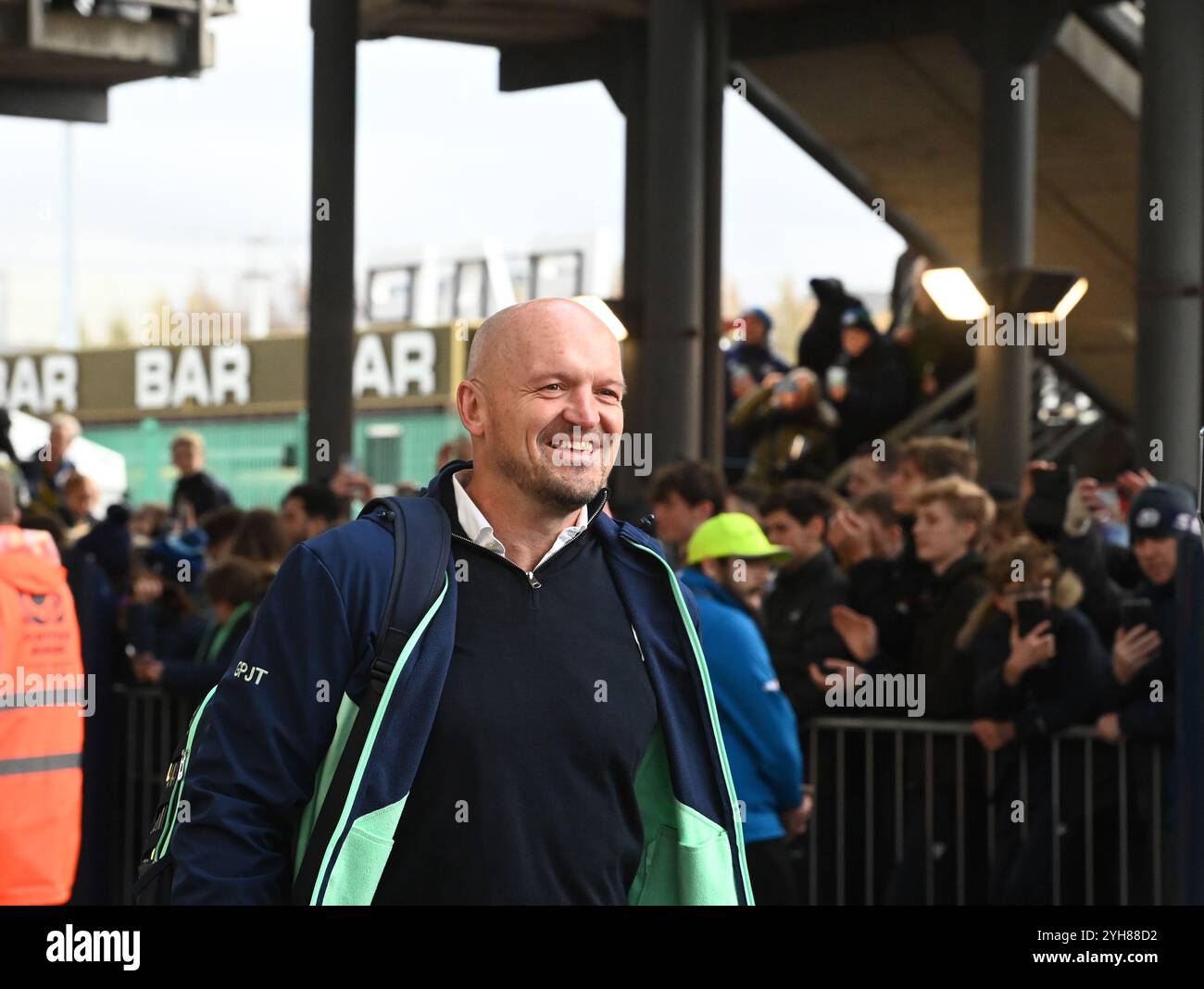 Scottish Gas Murrayfield .Edinburgh Scotland UK 10th November 24 AUTUMN TESTS 2024/25 Scotland v South Africa Scotland head coach, Gregor Townsend arrives at the stadium Credit: eric mccowat/Alamy Live News Stock Photo