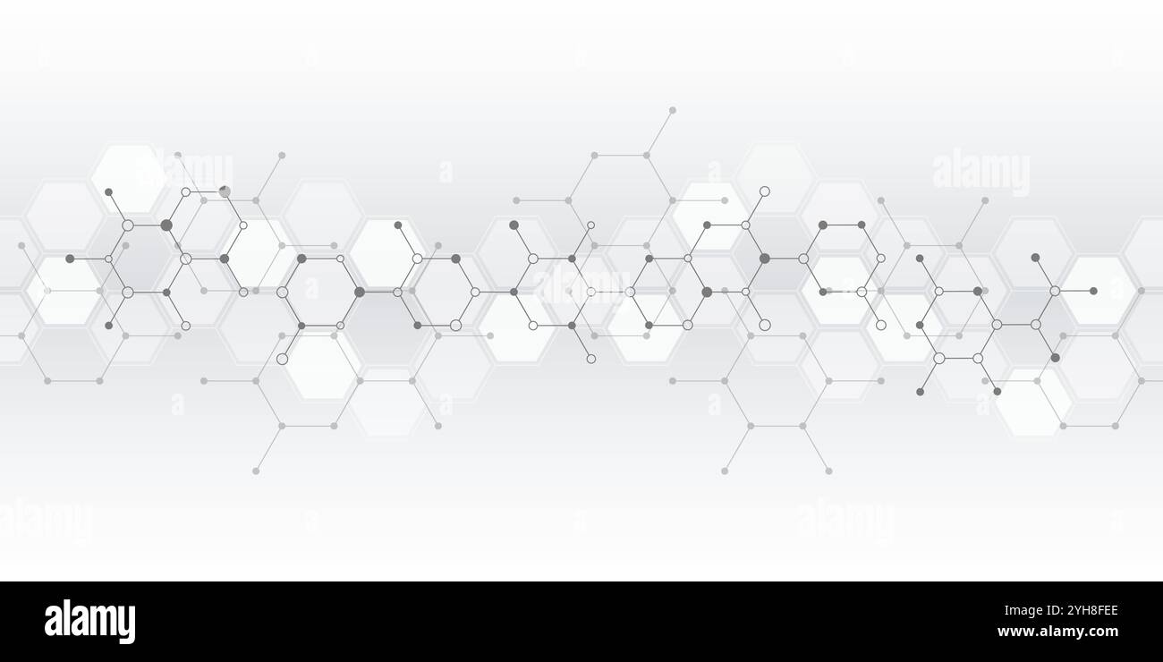 Abstract geometric background with hexagons pattern. The design element ...